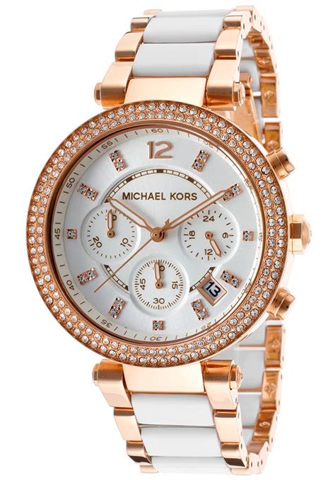 montre michael kors parker argent|Amazon.com: Michael Kors Women's Two Tone Parker Watch .